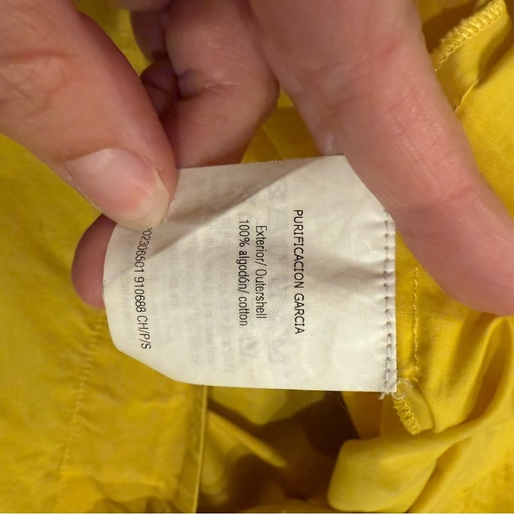 Purificacion Garcia Mini Tunic Dress Women’s S Yellow Beaded Long Sleeves Boho - Picture 6 of 10